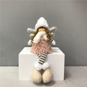 Regalo di <span class=keywords><strong>Natale</strong></span> Boheng, Decorazione per la Casa, Bambole Navidad, Ornamenti Rosa in Piedi, Adorabile <span class=keywords><strong>Angelo</strong></span> in Peluche - Product Image 5