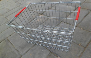 Alta calidad del Metal del cromo de compras de supermercado cesta - Product Image 3