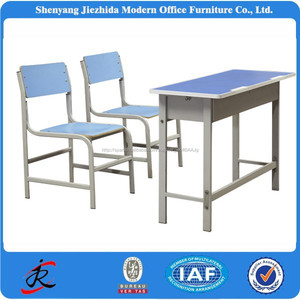 Los niños de los estudiantes <span class=keywords><strong>aula</strong></span> centro de formación de escritorio y un banco doble escritorio y silla de la escuela - Product Image 3