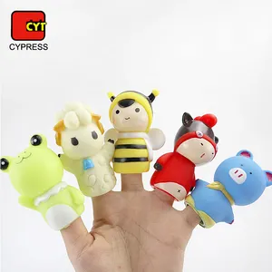 Funny 3D small finger 인형 동물 와 친환경 비닐