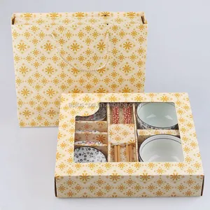 स्पष्ट पीवीसी प्रदर्शन ढक्कन उपहार पैकेजिंग बक्से के साथ बक्से खाने की थाली उपहार बॉक्स