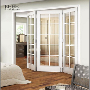 <span class=keywords><strong>Porte</strong></span> <span class=keywords><strong>pliante</strong></span> en bois massif insonorisée à <span class=keywords><strong>double</strong></span> vitrage de haute qualité pour villas - Product Image 4