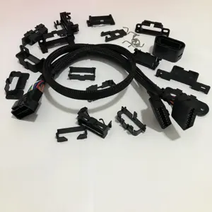 组装的OBD公母分路器Y电缆组，适用于所有汽车品牌的OBD分路器Y电缆组