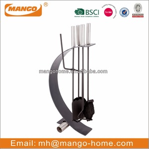 5pcs Traditional Free Standing Stainless Steel <strong>Fireplace</strong> <strong>Tool</strong> - Product Image 5