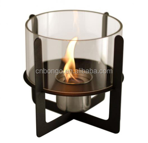 <span class=keywords><strong>Chimenea</strong></span> de <span class=keywords><strong>alcohol</strong></span> con vidrio cilíndrico - Product Image 1