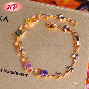 批发迪拜服装女装珠宝 18k 镀金进口手镯中国 - Product Image 5