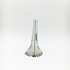 Material <span class=keywords><strong>de</strong></span> vidrio Torre Eiffel Jarrón <span class=keywords><strong>de</strong></span> oro Rosa Mostrar El modelo Diseño Rosa Jarrón <span class=keywords><strong>de</strong></span> exhibición - Product Image 2