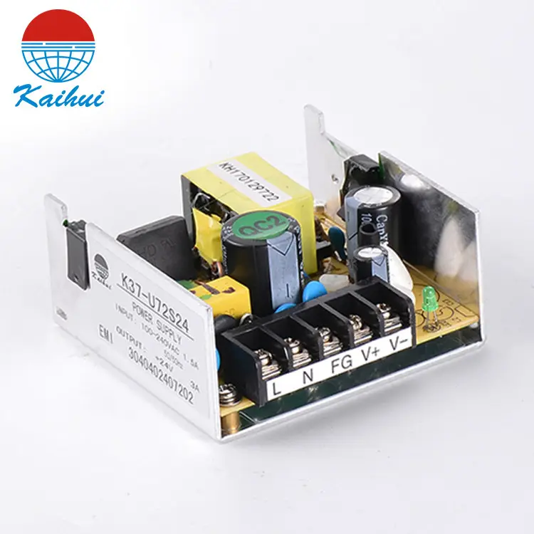 Kaihui fonte de alimentação, saída única 24 v 3a ac-dc + 24 v 72w smps