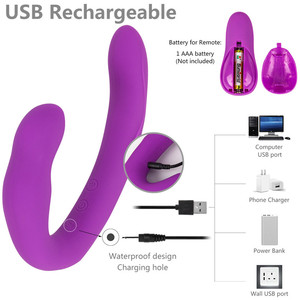 Vibratore Strapon a doppio motore ad angolo pieghevole con cinturino telecomandato sul giocattolo del sesso del pene del Dildo - Product Image 6