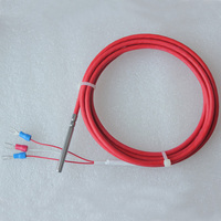 Sensor de Temperatura Pt100 Pt1000 con Cable de Silicona de Diseño Perfecto