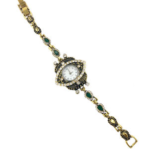 Montres à bracelet rétro en cristal et pierre, forme œil, dernières tendances, pour filles, montres pour enfants, jeunes, vente directe d'usine - Product Image 3