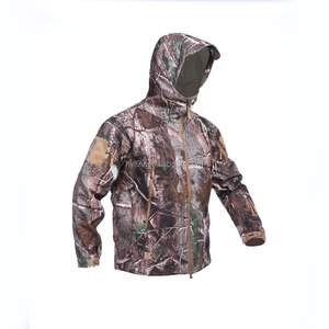 100% Polyester Waterproof Softshell <strong>Jacket</strong> Real Tree <strong>Camo</strong> <strong>Jacket</strong> - Product Image 2