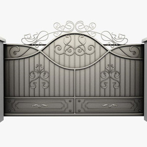 Puertas Corredizas de Hierro Forjado Económicas y Sencillas para Jardín - Product Image 1