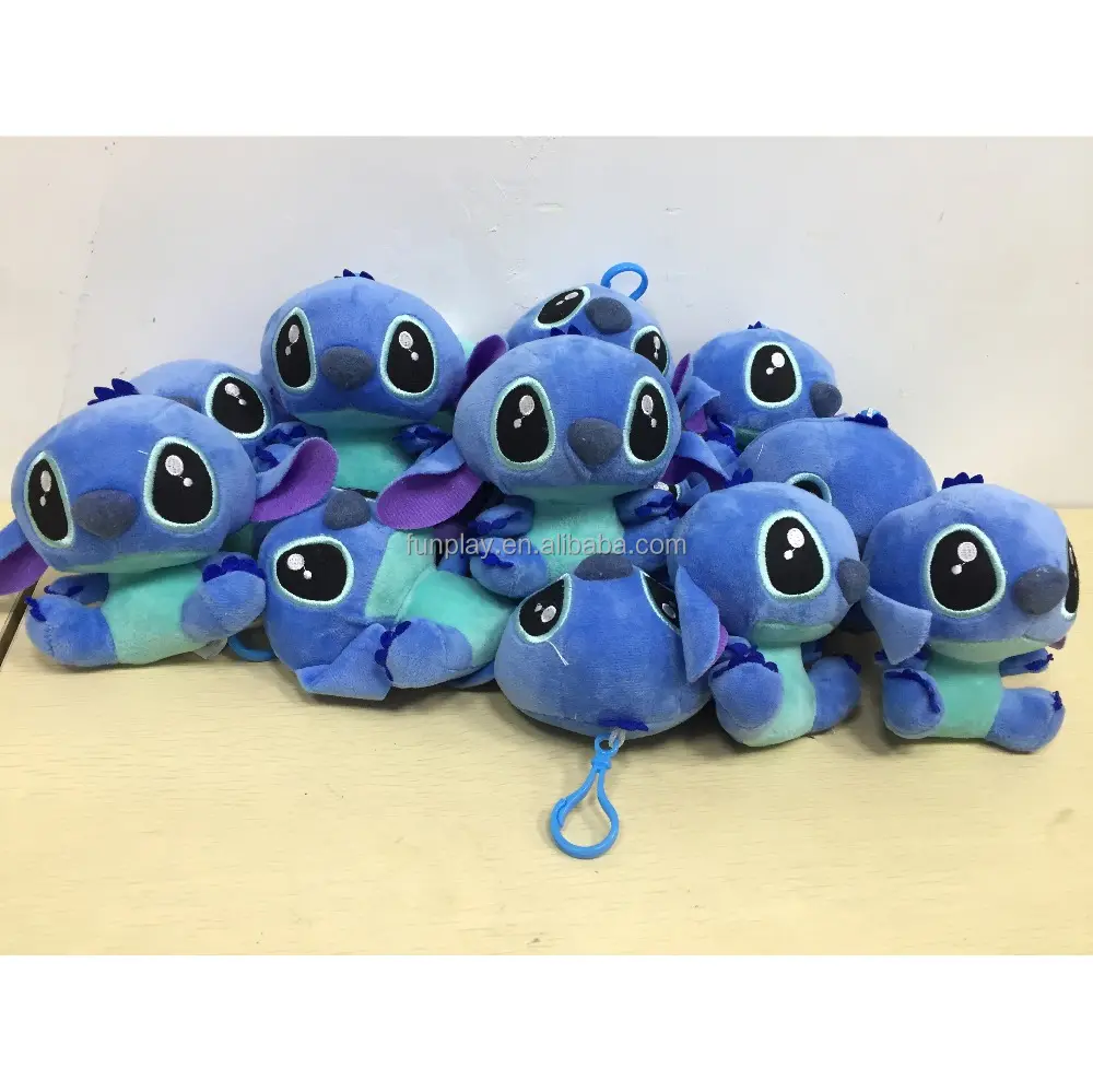 Hola inventario puntada de peluche juguetes de peluche pequeño Stitch llavero juguetes de peluche en la promoción