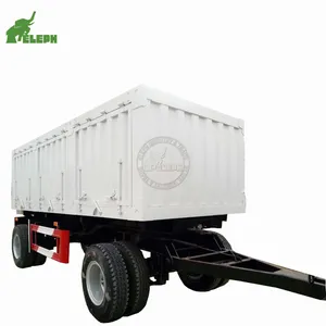 2 Axle 3 Axle 풀 밴 동봉 상자 트레일러 와 Drawbar