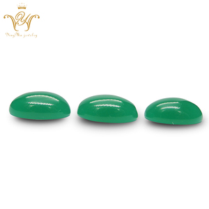 Barato de <span class=keywords><strong>China</strong></span> vidrio sintético forma de <span class=keywords><strong>pera</strong></span> verde esmeralda precios de piedra - Product Image 3