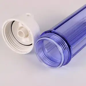 10 дюймов двойной шарф-хомут с круглым воротником фильтр для воды картридж корпус прозрачные для Запчасти для фильтра для воды