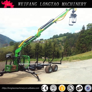 <span class=keywords><strong>Remorque</strong></span> de bûche de <span class=keywords><strong>quad</strong></span> de machine forestière approuvée par CE avec la grue - Product Image 5