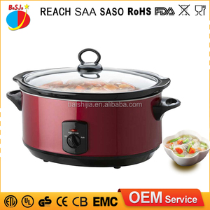 CUL approuvé 220 v 3.5 quart 6.5 quart mijoteuse image photos, trempé couvercle en verre électrique mijoteuse - Product Image 1
