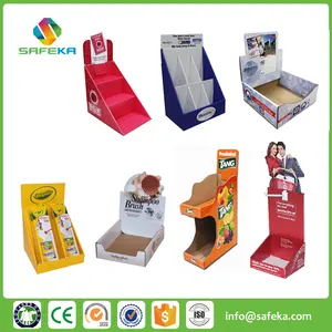 Cardboard Display Stand POS Corrugated Cardboard Table Top Display Stand For Air Freshener