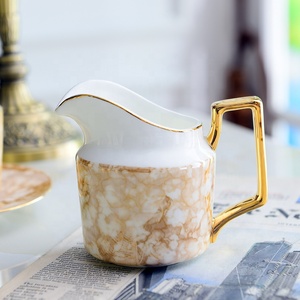 Royal Bone China Tea Cup with Dish Ceramic Coffee Cups Milk Pot Sugar Bowl <strong>Teapot</strong> <strong>Set</strong> - Product Image 3
