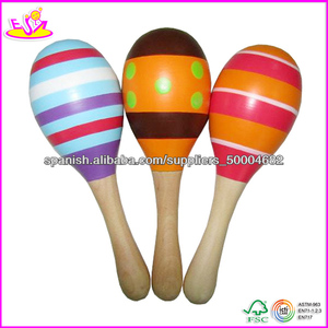 2013 superventas maracas de madera del bebé de juguete de sonido para el cabrito - Product Image 1