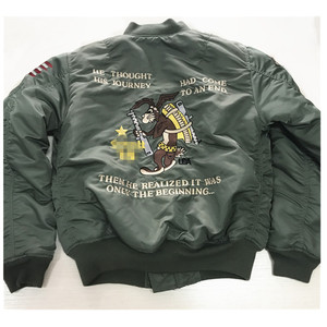 Jaket Penerbangan Ma-1 Gaya Klasik, Jaket Mode Pria Kualitas Tinggi - Product Image 2