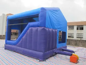 Inflatable Jumping Slide Castle With Banner