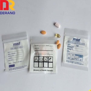 حقيبة صيدلية صغيرة من البلاستيك LDPE حقيبة حبوب طبية حقيبة توزيع مغلف - Product Image 3