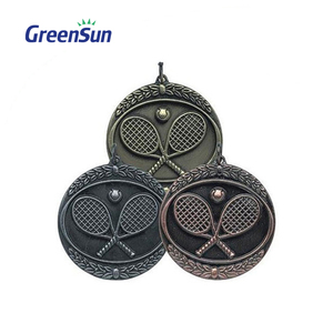 Aangepaste Gouden Medaille Voor Senioren Tennis Cricket Competitie Handgegoten Pickleball Metal Award Met Gegraveerde Sport Thema Souvenir - Product Image 1