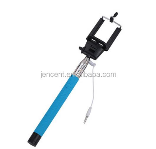 Hot Sale Cheap Cable Take Pole Selfie Stick, Wholesale Wired Selfie Stick , Selfie Stick Instructions