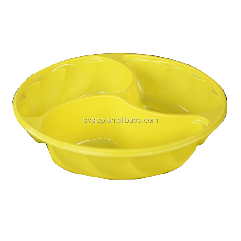 Non-toxique Jaune Rigide Pvc En Plastique Plateau De Bonbons
