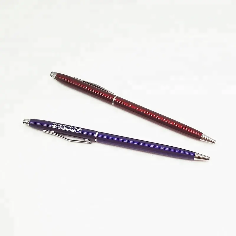 Stainlsee Stahl-Kugelschreiber mit Clips Neuheit Metall-Luxus-Twind-Stift mit individuellem Logo