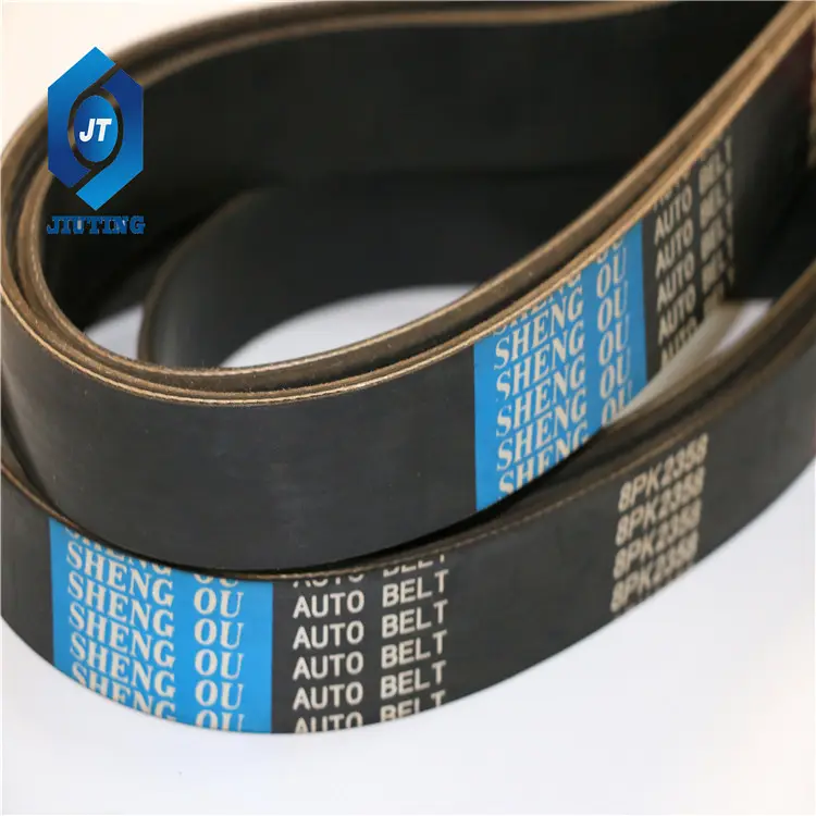 Rubber fan belt 90916-02639 7PK1870 for HILUX VIGO