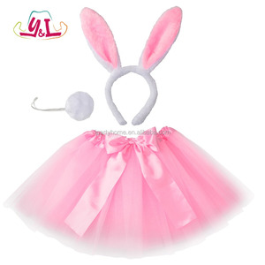 Pakaian Anak Perempuan, Gaun Pesta Kelinci Paskah Musim Panas Anak Perempuan - Product Image 1