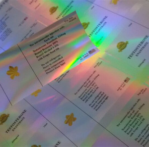 Etiquetas de etiqueta de holograma personalizada etiqueta de testosterona 10ml vial - Product Image 3