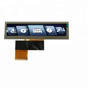 3.9'' ultra wide stretched bar lcd panel with resolution of 480*76 lcd module display screen