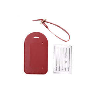 Travelsky Personnalisé en gros couleur unie en vrac <span class=keywords><strong>avion</strong></span> étiquette de bagage en cuir D'UNITÉ CENTRALE - Product Image 1