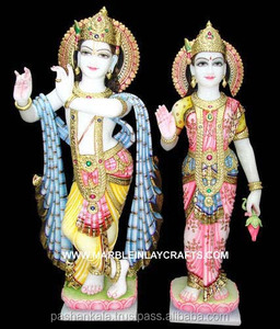 Statue de marbre Krishna kurti, Statue en cristal - Product Image 1