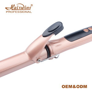 Bigoudis pour cheveux longs, 3 pouces, en or rose, fer à friser <span class=keywords><strong>chauffant</strong></span> LCD - Product Image 4