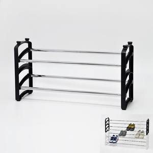 Nuevo diseño de marca Estante de zapatos de metal de 4 niveles Zapatero comercial - Product Image 3