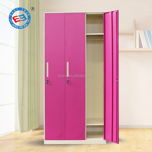 Nhân viên ký túc xá kim loại Locker với 3 cửa màu khác nhau thép almirah cho phòng thay đồ kim loại Locker - Product Image 5