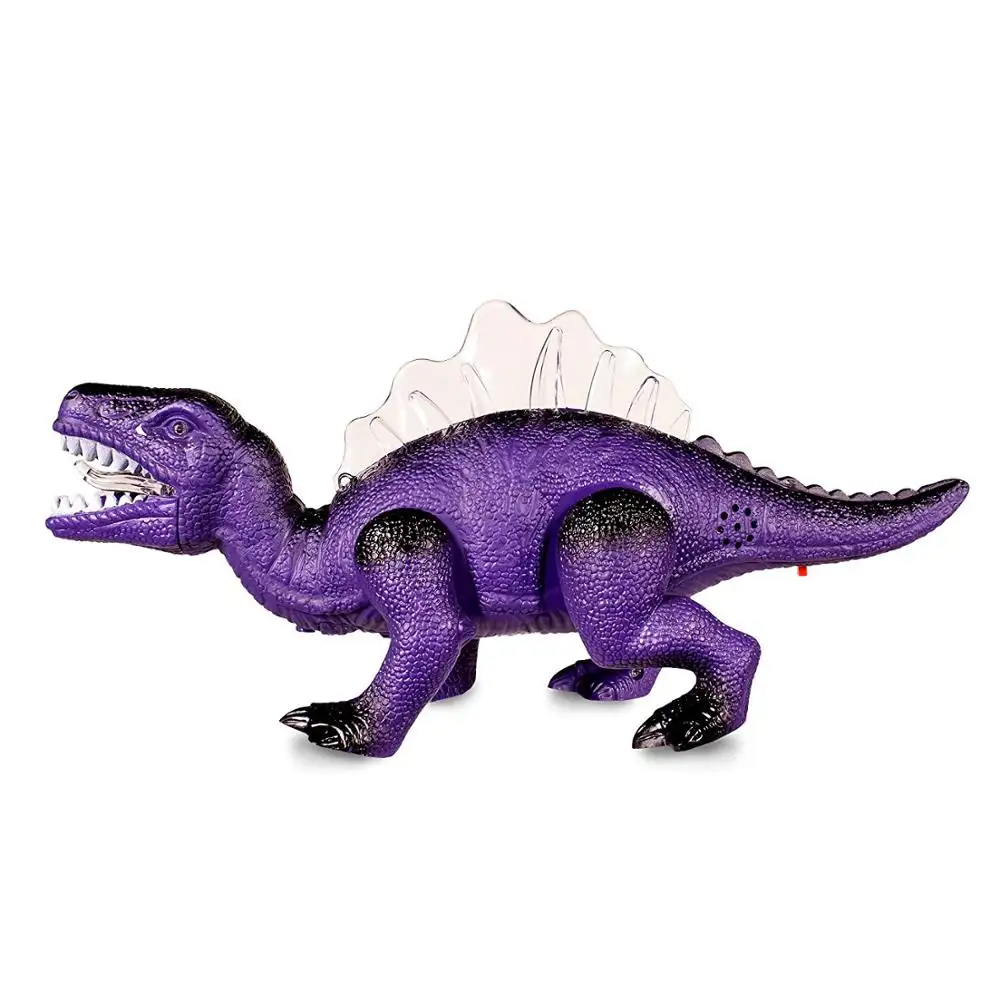 plastic BO dinosaur toys with sound LED Light Up Walking Realistic Dinosaur