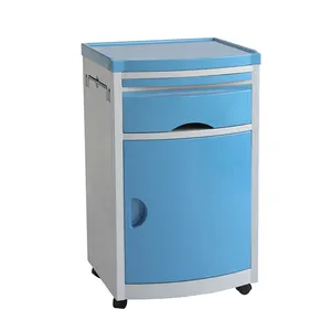 رخيصة الثمن <span class=keywords><strong>ABS</strong></span> المريض المستشفى طاولة بجانب مجلس الوزراء مع عجلات - Product Image 1