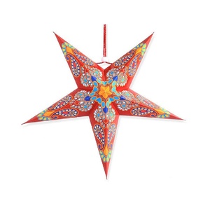 卸売カラフルなペーパースターランタン輸入クリスマスペーパースターオーナメント - Product Image 2