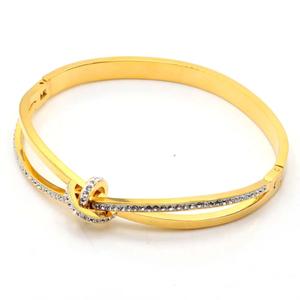AFXSION Commercio All'ingrosso di Vendita Caldo del diamante di pietra Classico braccialetto di modo di disegno di marca di Gioielli In acciaio Inossidabile del braccialetto Delle Donne - Product Image 4