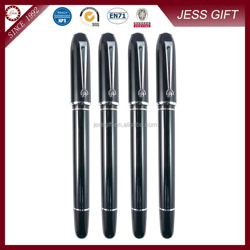 2015 elegante color de metal giro bolígrafo y pluma estilografica para regalo de la promoción