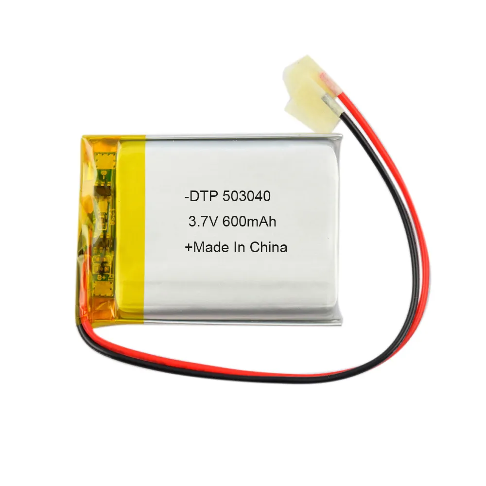 BIS/BSMI/KC stok yang disetujui 3.7v 550mah 600mah 503040 053040 li-polymer lithium-ion baterai