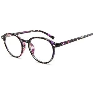 Kualitas Tinggi Bingkai Besar Saham Retro Vogue Tahan Lama Fashion Bulat Optik Bingkai Kacamata