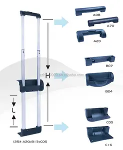 Carretillas accesorios equipaje Carro de rod bolsa de piezas de equipaje manejar las piezas